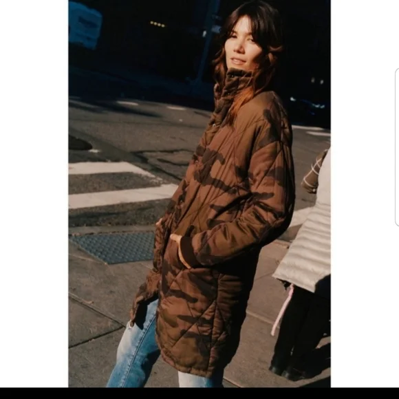 Anthropologie Marrakech Quilted Camo Jacket - Picture 2 of 10